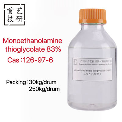Kenmerkende geur Monoethanolamine thioglycolaatvloeistof met moleculaire formule C4H11NO3S